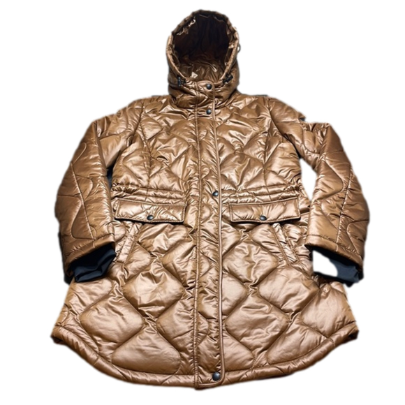 Sam Edelman Jackets & Blazers - NWT Women's Sam Edelman Onion Quilted Cognac Anorak Puffer Size Medium